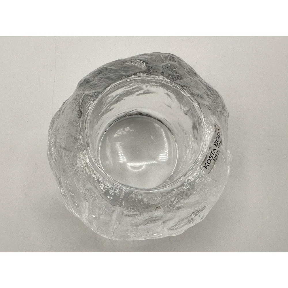 Kosta Boda Clear Glass Votive Candle Holder — Scandinavian 